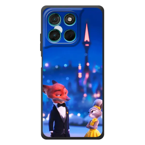 Чехол с принтом «Романтический вечер Зверополис» для Motorola Moto G77