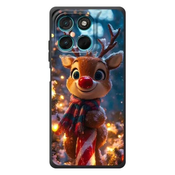 Чехол с принтом «Олень с шарфом» для Motorola Moto G77