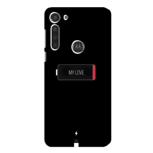 Чехол с принтом «Love battery» для Motorola MOTO G8