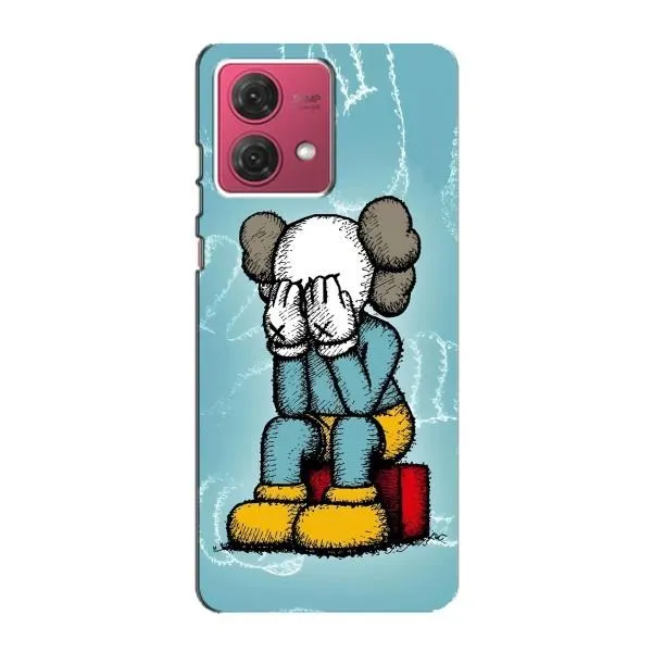 Чехол с принтом «Плач Bearbrick» для Motorola MOTO G84