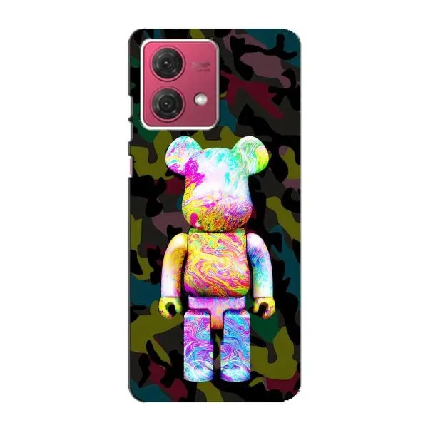 Чехол с принтом «Яркий Bearbrick» для Motorola MOTO G84