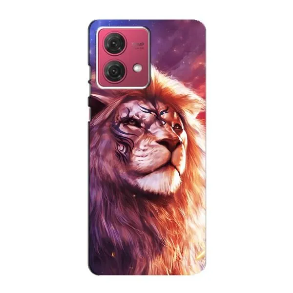 Чехол с принтом «Красочный Лев» для Motorola MOTO G84