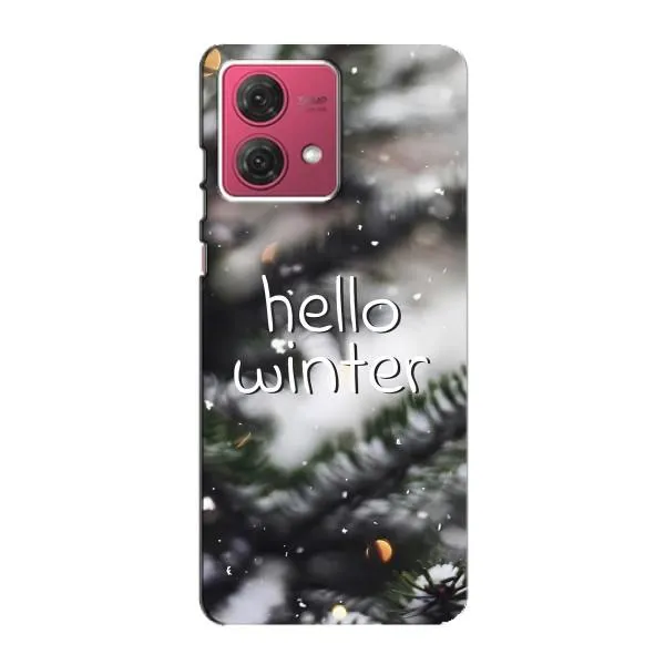 Чехол с принтом «Hello winter» для Motorola MOTO G84