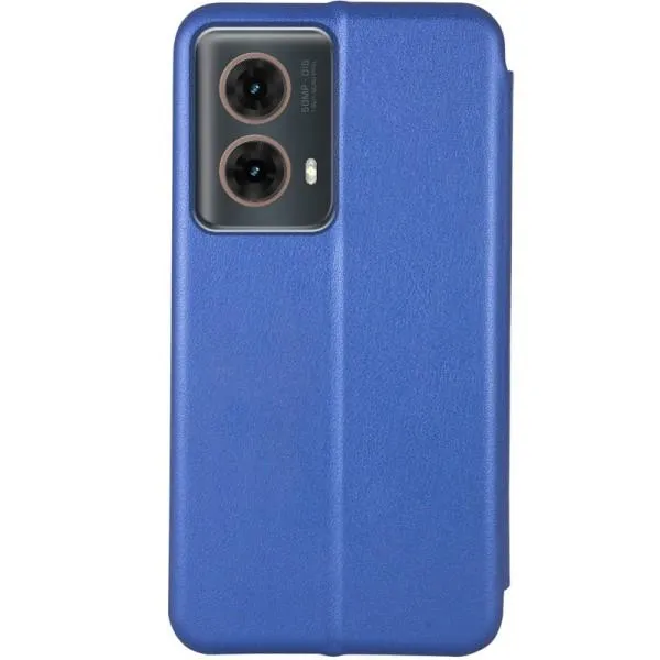 Кожаный чехол-книжка Classy для Motorola Moto G85 — Синий — фото 2
