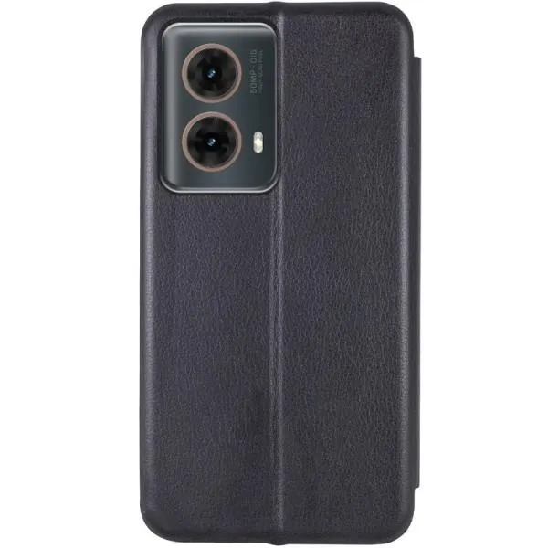 Кожаный чехол-книжка Classy для Motorola Moto G85 — Черный — фото 2