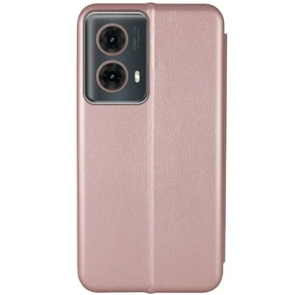 Кожаный чехол-книжка Classy для Motorola Moto G85 — Rose Gold — фото 2 Кожаный чехол-книжка Classy для Motorola Moto G85 — Rose Gold — фото 2