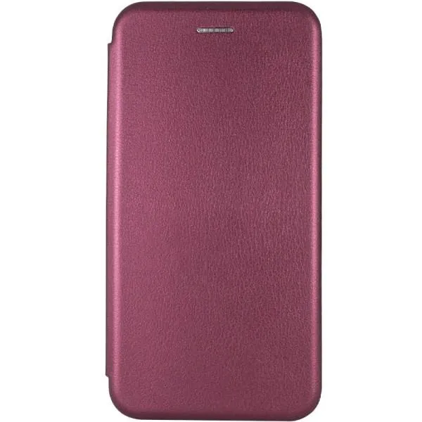 Кожаный чехол-книжка Classy для Motorola Moto G85 — Бордовый — фото 1 Кожаный чехол-книжка Classy для Motorola Moto G85 — Бордовый — фото 1