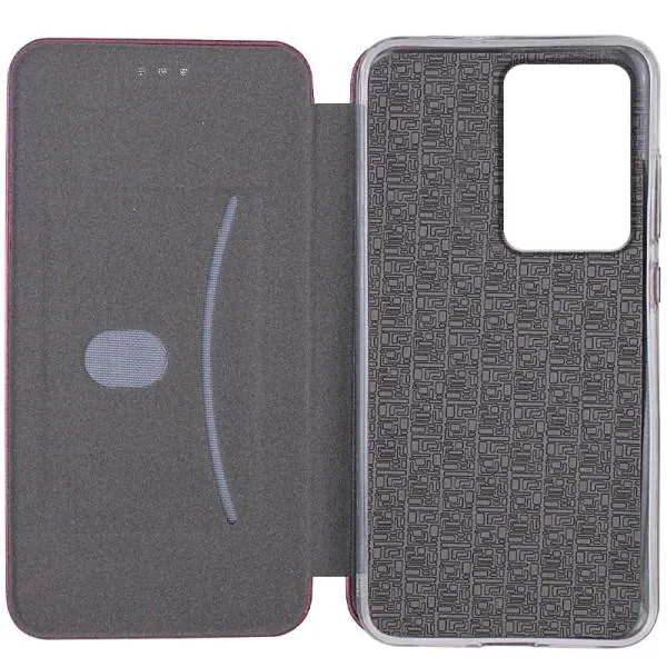 Кожаный чехол-книжка Classy для Motorola Moto G85 — Бордовый — фото 3 Кожаный чехол-книжка Classy для Motorola Moto G85 — Бордовый — фото 3