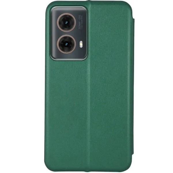 Кожаный чехол-книжка Classy для Motorola Moto G85 — Зеленый — фото 2 Кожаный чехол-книжка Classy для Motorola Moto G85 — Зеленый — фото 2
