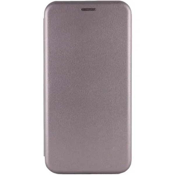 Кожаный чехол-книжка Classy для Motorola Moto G85 — Серый — фото 1
