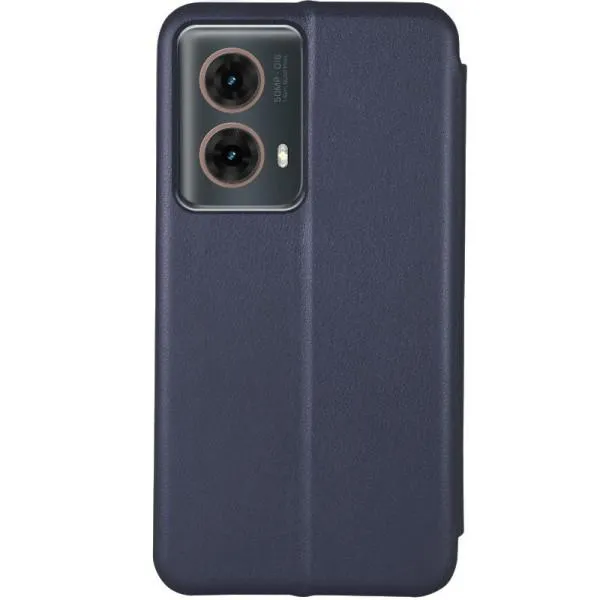 Кожаный чехол-книжка Classy для Motorola Moto G85 — Темно-синий — фото 2 Кожаный чехол-книжка Classy для Motorola Moto G85 — Темно-синий — фото 2