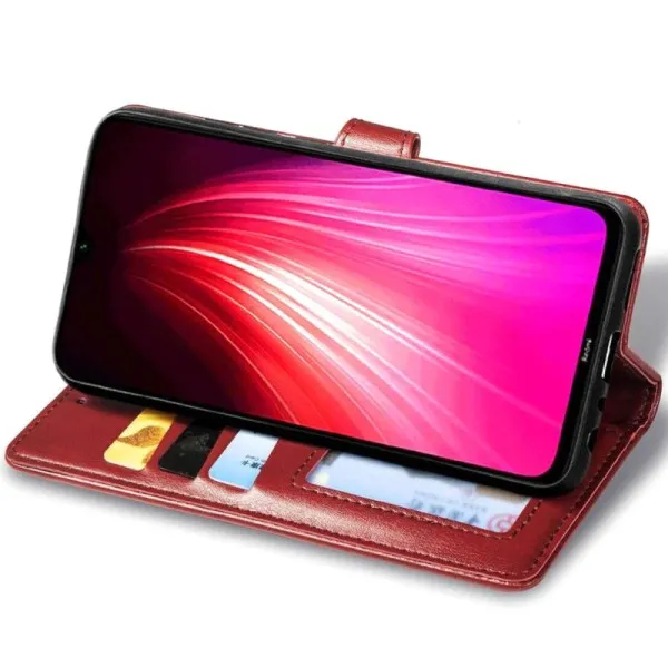 Кожаный чехол-книжка GETMAN Gallant (PU) для Motorola Moto G85 — Красный — фото 3 Кожаный чехол-книжка GETMAN Gallant (PU) для Motorola Moto G85 — Красный — фото 3