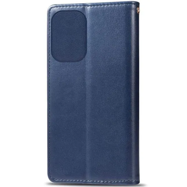 Кожаный чехол-книжка GETMAN Gallant (PU) для Motorola Moto G85 — Синий — фото 5