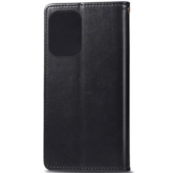 Кожаный чехол-книжка GETMAN Gallant (PU) для Motorola Moto G85 — Черный — фото 4