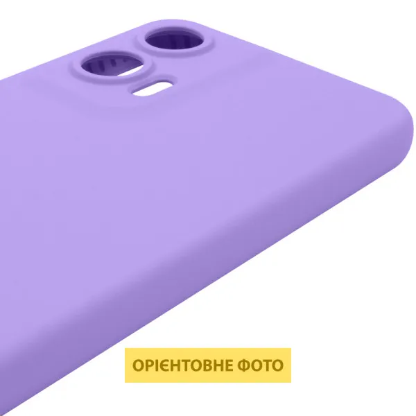 Чохол Silicone Cover Lakshmi Full Camera (AAA) для Motorola Moto G85 — Бузковий — фото 1