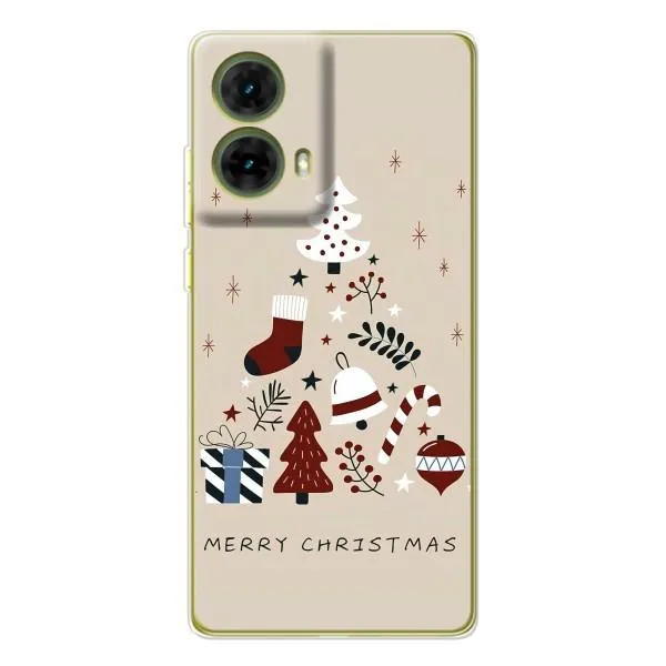 Чехол с принтом «Merry Christmas» для Motorola MOTO G85