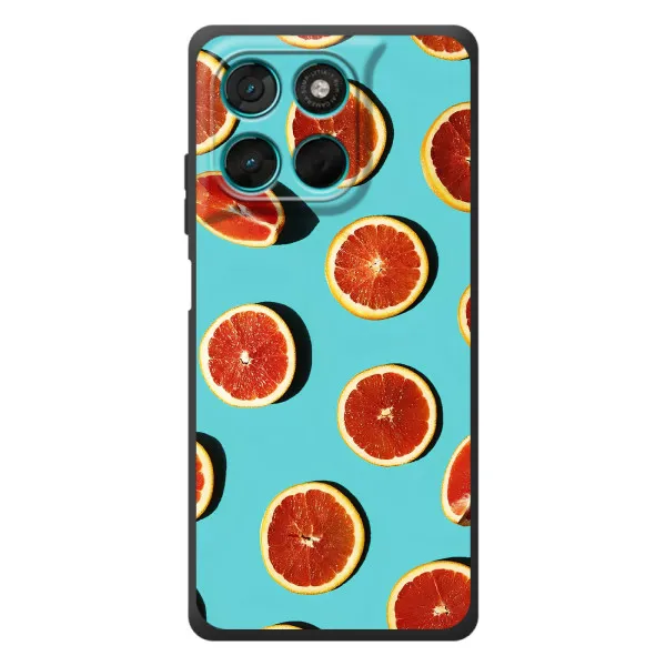 Чехол с принтом «Грейпфрут» для Motorola MOTO G86 Power