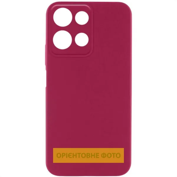 Чехол Silicone Cover Ummi Lakshmi Full Camera (AA) для Motorola Moto G86 5G — Бордовый