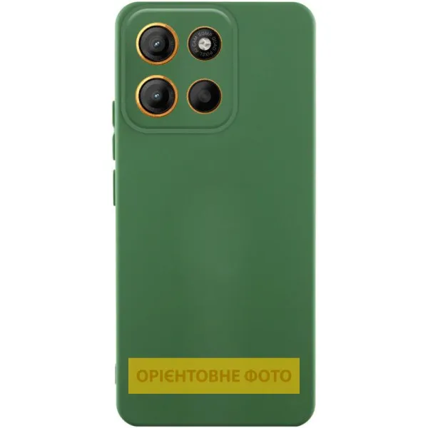 Чехол Silicone Cover Ummi Lakshmi Full Camera (AA) для Motorola Moto G86 5G — Зеленый