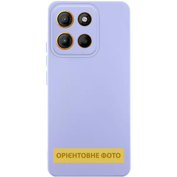 Чехол Silicone Cover Ummi Lakshmi Full Camera (AA) для Motorola Moto G86 5G — Сиреневый