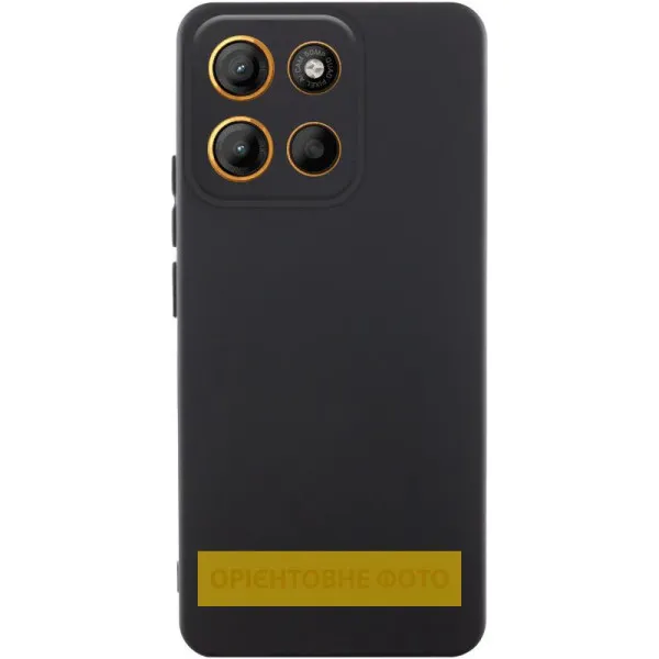 Чехол Silicone Cover Ummi Lakshmi Full Camera (AA) для Motorola Moto G86 5G — Черный — фото 1