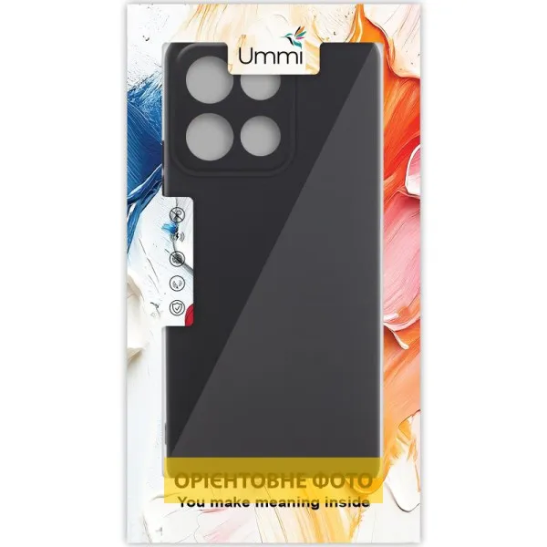 Чехол Silicone Cover Ummi Lakshmi Full Camera (AA) для Motorola Moto G86 5G — Черный — фото 2