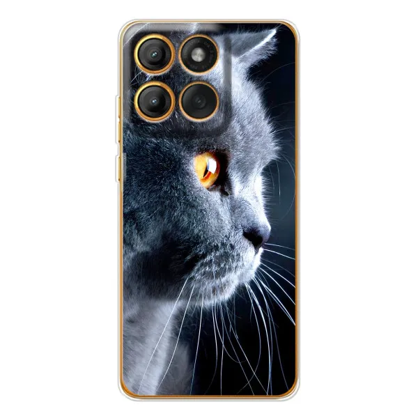 Чехол с принтом «Серый Кот» для Motorola MOTO G86