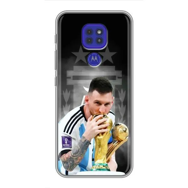 Чехол с принтом «Месси Чемпион» для Motorola MOTO G9 Play