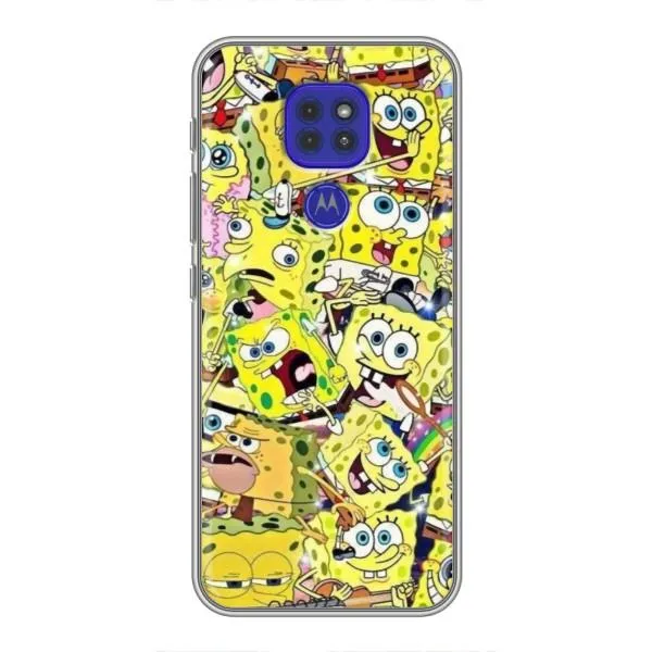 Чехол с принтом «Эмоции Спанч Боба» для Motorola MOTO G9 Play