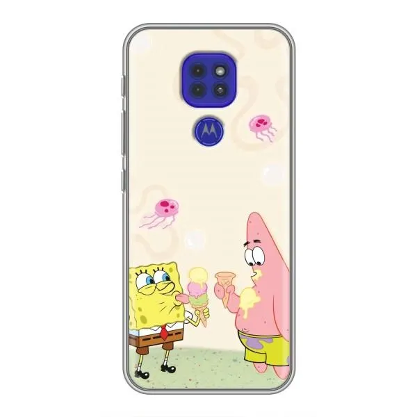 Чехол с принтом «Патрик и Боб» для Motorola MOTO G9 Play