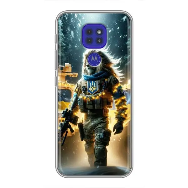 Чехол с принтом «ЛЕВ ЗСУ» для Motorola MOTO G9 Play
