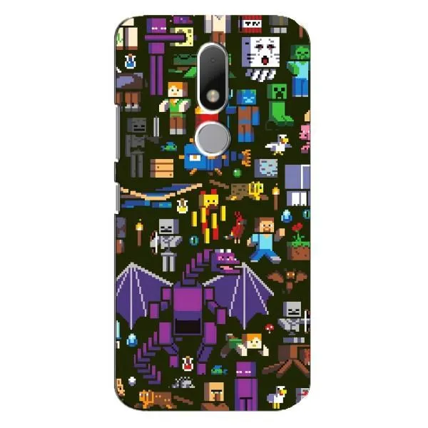 Чехол с принтом «Коллаж Майнкрафт» для Motorola Moto M Чехол с принтом «Коллаж Майнкрафт» для Motorola Moto M