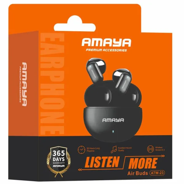 Беспроводные TWS наушники Amaya ATW-23 — Черный — фото 2
