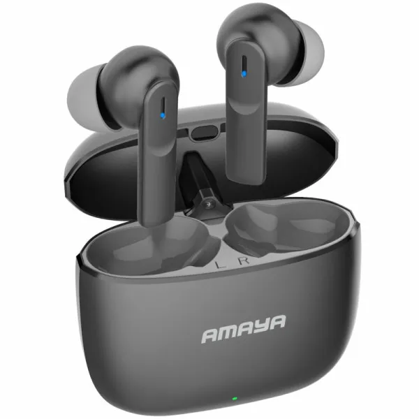Бездротові TWS навушники Amaya ATW-09 Metal case — Сірий — фото 1 Бездротові TWS навушники Amaya ATW-09 Metal case — Сірий — фото 1