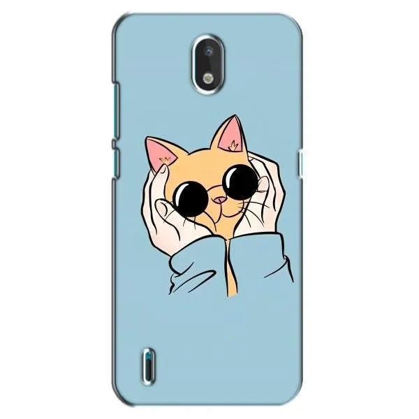 Чехол с принтом «Котик в очках» для Nokia 1.3