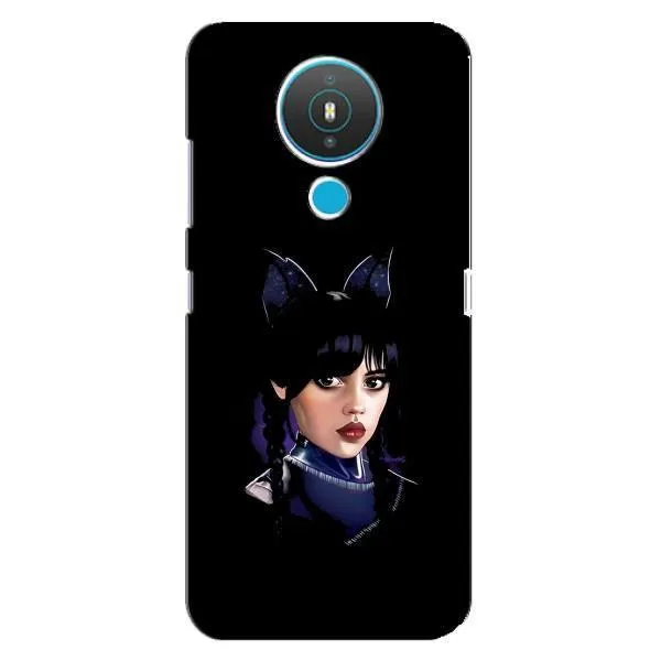 Чехол с принтом «серьезная Уэнздей» для Nokia 1.4