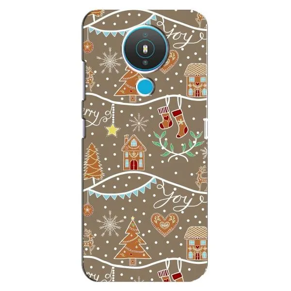 Чехол с принтом «Новогодние пряники» для Nokia 1.4