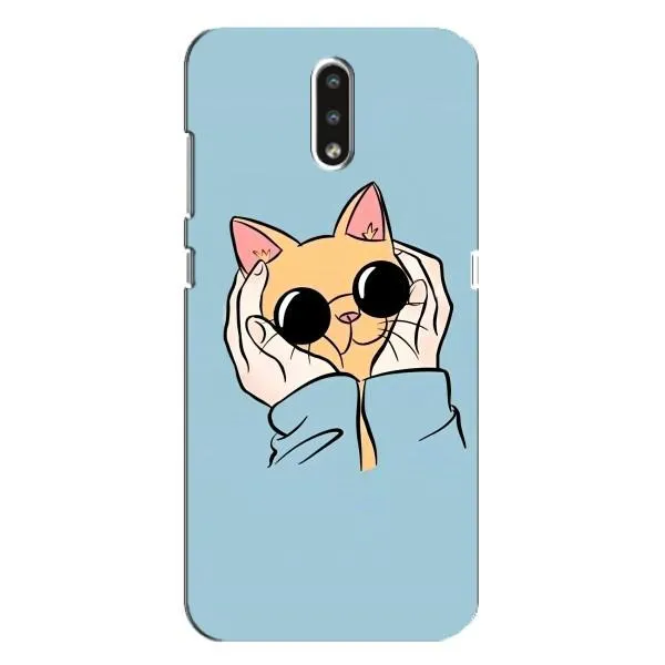 Чехол с принтом «Котик в очках» для Nokia 2.3 Чехол с принтом «Котик в очках» для Nokia 2.3