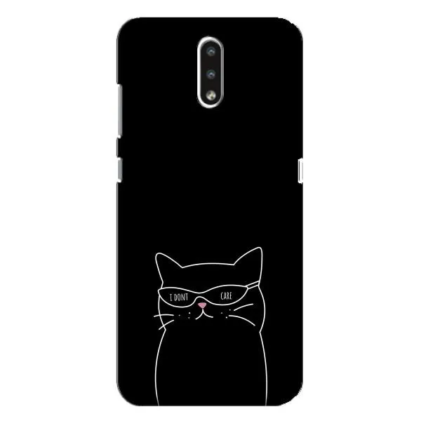 Чехол с принтом «Равнодушный кот» для Nokia 2.3
