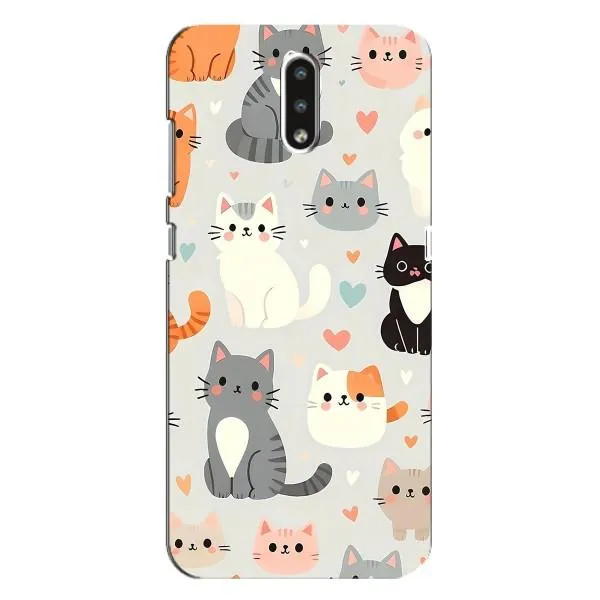 Чехол с принтом «Коллаж котов» для Nokia 2.3
