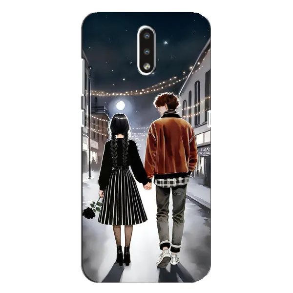 Чохол з принтом «Венздей та Тайлер» для Nokia 2.3 Чохол з принтом «Венздей та Тайлер» для Nokia 2.3