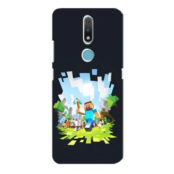 Чехол с принтом «персонажи Minecraft» для Nokia 2.4 Чехол с принтом «персонажи Minecraft» для Nokia 2.4