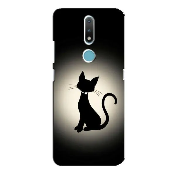 Чехол с принтом «Силуэт котика» для Nokia 2.4 Чехол с принтом «Силуэт котика» для Nokia 2.4