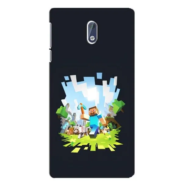 Чехол с принтом «персонажи Minecraft» для Nokia 3.1 Чехол с принтом «персонажи Minecraft» для Nokia 3.1
