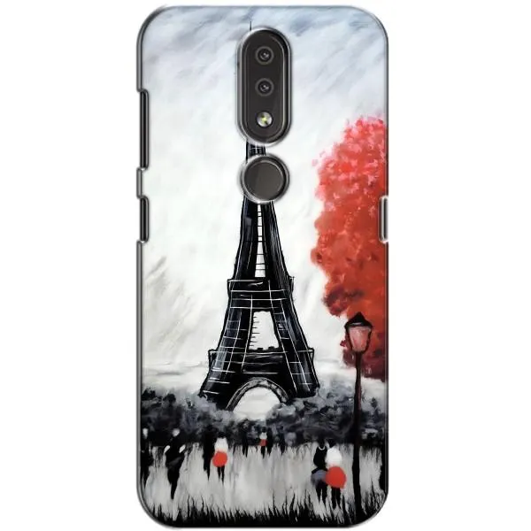 Чехол с принтом «Башня в Париже» для Nokia 4.2