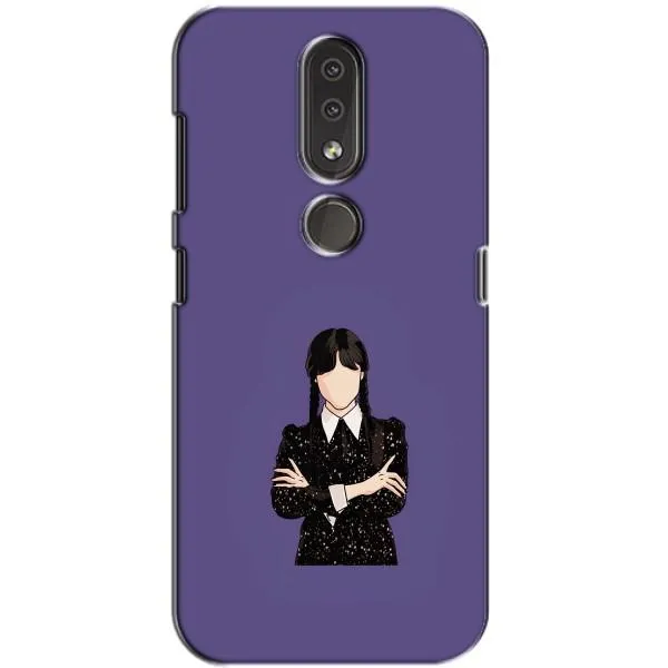 Чехол с принтом «Уэнздей в черном» для Nokia 4.2 Чехол с принтом «Уэнздей в черном» для Nokia 4.2