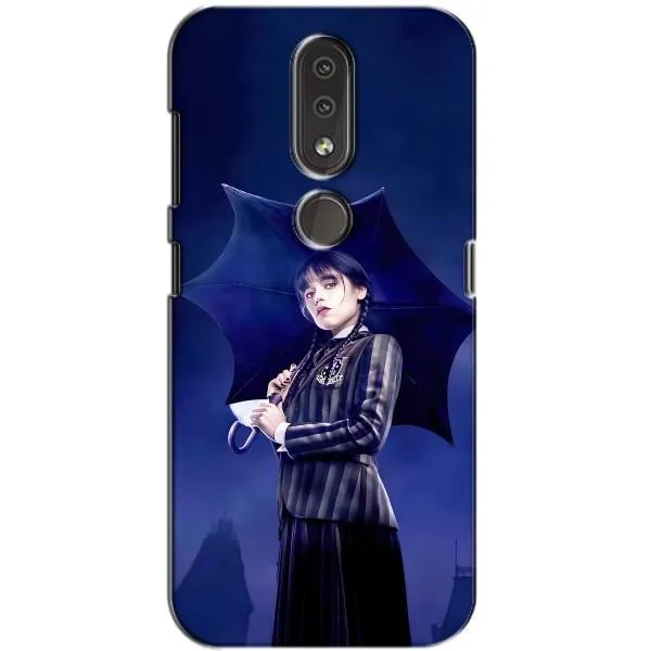 Чехол с принтом «Уэнздей с зонтом» для Nokia 4.2 Чехол с принтом «Уэнздей с зонтом» для Nokia 4.2