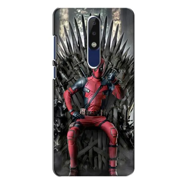 Чехол с принтом «Дэдпул на троне» для Nokia 5.1 Plus (X5)