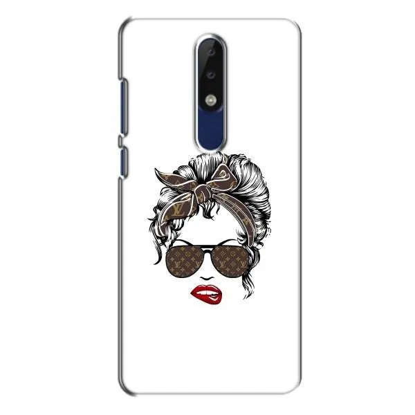 Чехол с принтом «стильная с луи витон» для Nokia 5.1 Plus (X5)