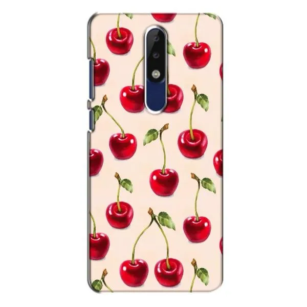 Чехол с принтом «Вишня» для Nokia 5.1 Plus (X5)